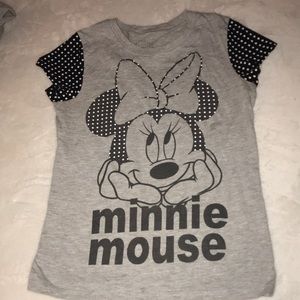 Grey Minnie Mouse t-shirt for girl, medium size